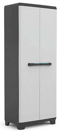 Пластиковый шкаф Keter Linear Tall Cabinet, black-grey, 17206640