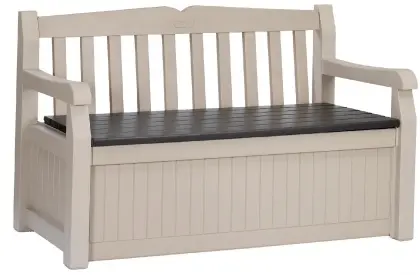 Скамья-сундук Keter Eden garden bench, beige 265L