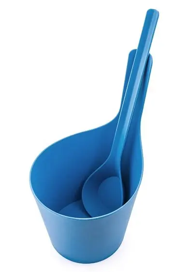 Комплект для бани и сауны Rento Pisara Ice Blue, синий, биокомпозит