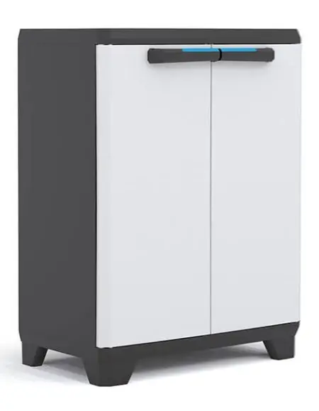 Пластиковый шкаф Keter Linear Base Cabinet, black-grey, 9725000-0616-13