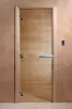 Дверь для сауны DoorWood, 900мм х 2100мм, без порога, прозрачная, коробка ольха