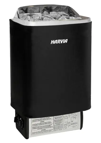 Электрическая печь Harvia SteelTop M60 Black со встроенным пультом в интернет-магазине WellMart24.com