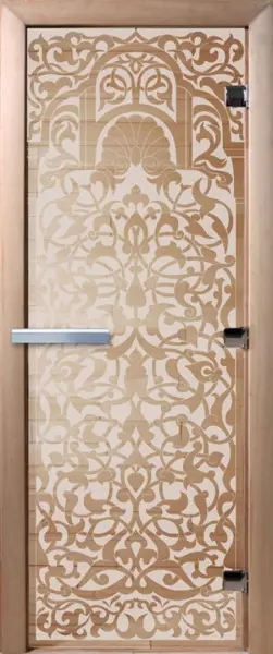Дверь для сауны DoorWood Флоренция, 700 х 1900 мм, без порога, прозрачная, коробка ольховая