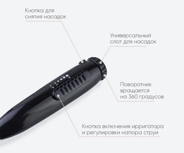 Смеситель для раковины с ирригатором Optimal, цвет черный, 10188В