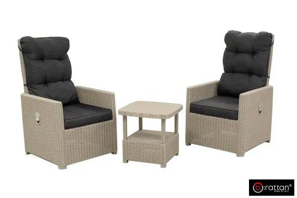 Кресла пластиковые B:Rattan Manchester Otto set 2, grey