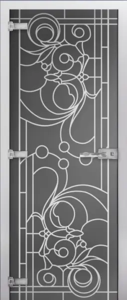Дверь стеклянная межкомнатная MaybahGlass Premium SPMG03-06, 800х2000, серое матовое