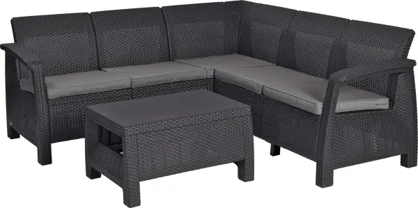 Комплект садовой мебели Keter Corfu Relax set, graphite