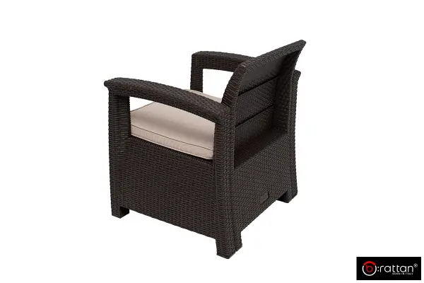 Комплект садовой мебели B:Rattan Comfort 3, венге