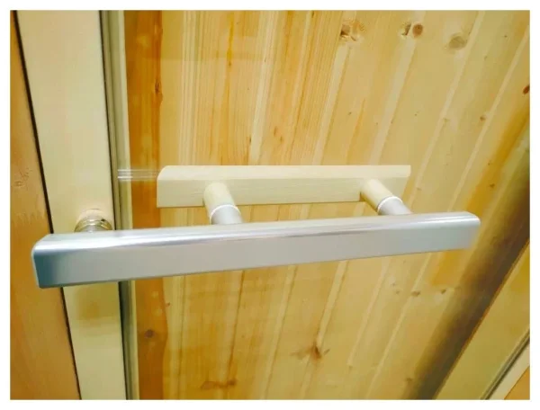 Дверь DoorWood бронза матовая серия Эталон Лайт для бани, 700х1900 мм, полотно стекло 8 мм, коробка осина
