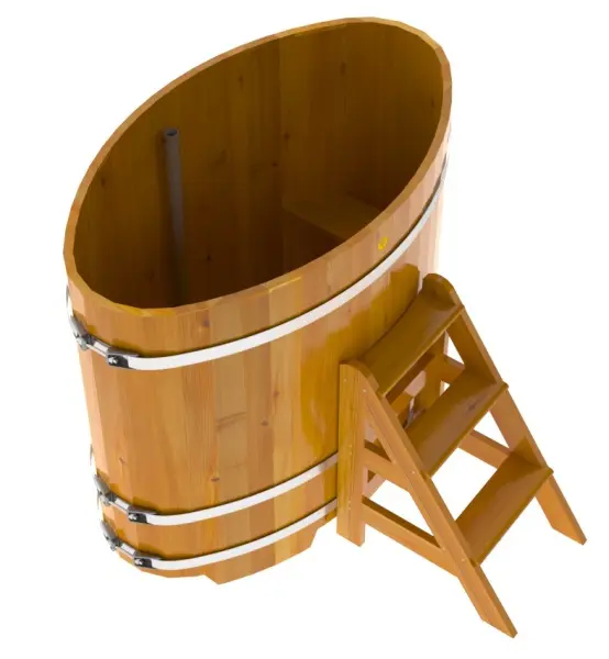 Купель овальная BentWood 0,8 x 1,42 h=1,2 (лиственница натуральная)