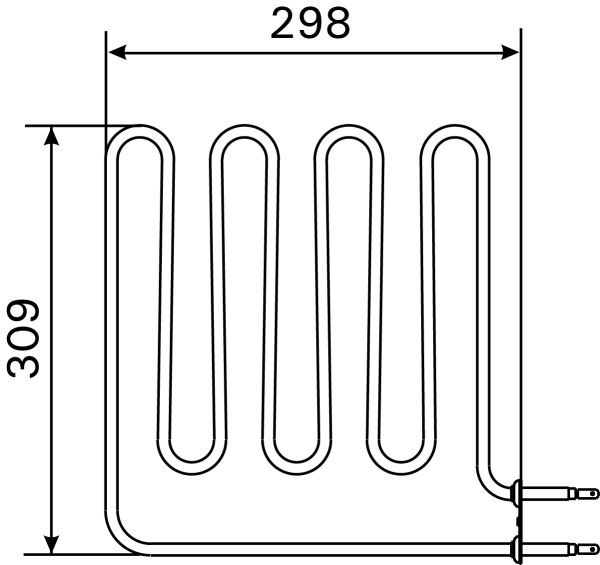 Нагревательный элемент Harvia SPZSB-226 (ZSB-226) мощность 2,0 кВт / 230В