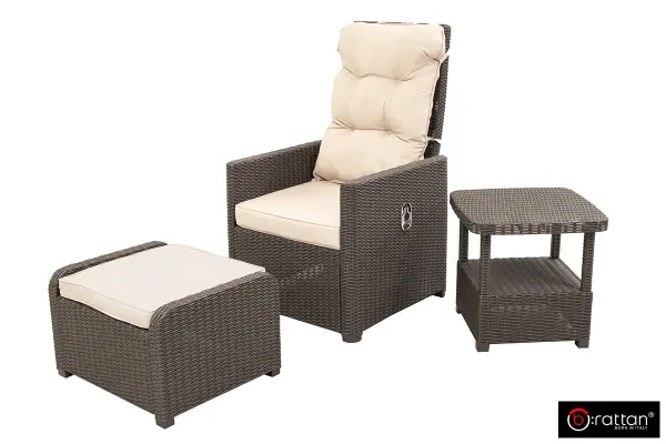 Кресла пластиковые B:Rattan Manchester Otto set 2, wenge