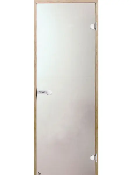 Стеклянная дверь для сауны Harvia D71905M, 690 х 1890мм, без порога, сатин, коробка сосна