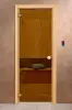Дверь DoorWood стекло бронза 1900х700 мм для бани, без порога, коробка хвоя