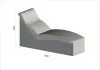 Лежак для хамама Designo 1090x2000х700мм