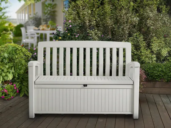 Скамья-сундук Keter Patio Bench 227L, white