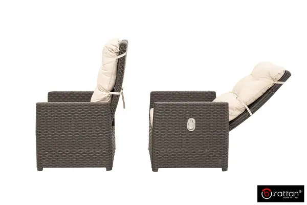 Кресла пластиковые B:Rattan Manchester Otto set 2, wenge