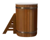 Купель композитная овальная PolarSpa K79D 0,79Х1,25 H=1,1 (дуб натуральный)