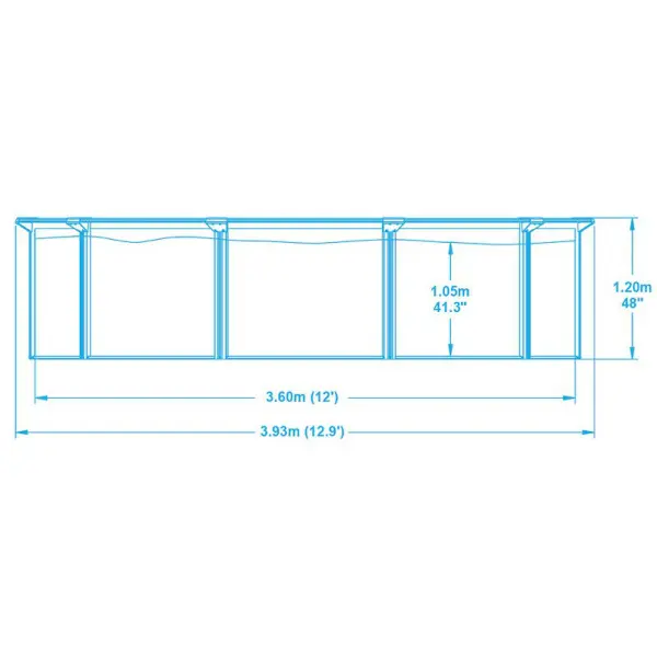 Каркасный бассейн Bestway Hydrium Pool, 360х120см, фильтр-насос в комплекте, 56574