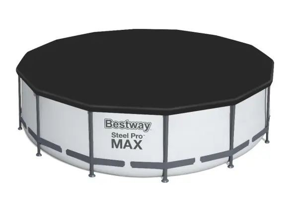 Каркасный бассейн Bestway 427х122см, фильтр-насос, чехол и лестница в комплекте, 5612X