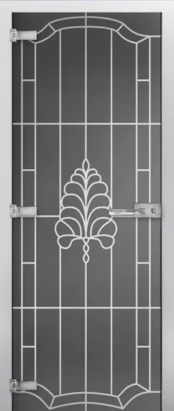 Дверь стеклянная межкомнатная MaybahGlass Premium SPMG08-06, 800х2000, серое матовое