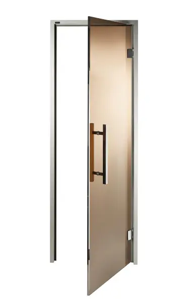 Дверь GRANDIS GS 7x19 (680 х 1890 мм), стекло бронзового цвета, для хамама