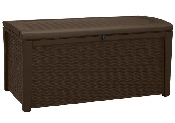 Садовый ящик-сундук пластиковый Keter Borneo-Raund Rattan 416L