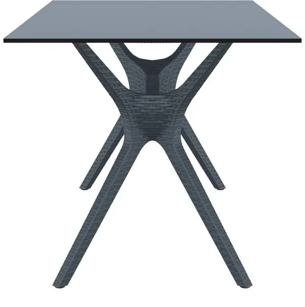 Стол садовый из пластика Siesta Ibiza table 140, dark grey