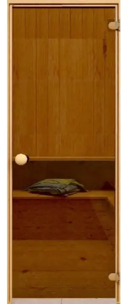 Дверь DoorWood стекло бронза 1900х700 мм для бани, без порога, коробка хвоя