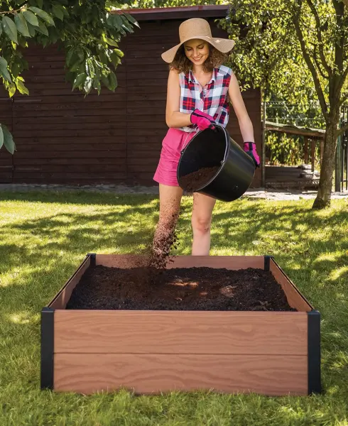 Грядка для растений Keter Maple Square, brown