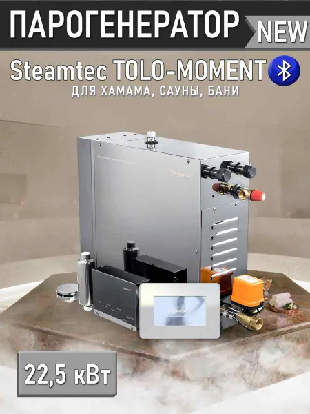 Парогенератор Steamtec MOMENT-225 22,5кВт с пультом управления