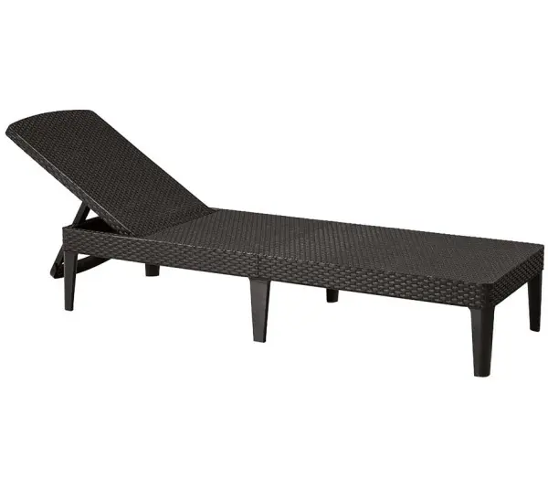 Складной садовый шезлонг Allibert Jaipur Sun lounger, brown коричневый 188 x 58 x 29 см