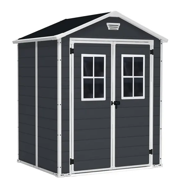 Сарай пластиковый Keter Manor 6x5' ft DD TWF, серый