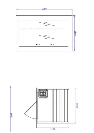 Сауна Sunrans SR1D004, 1000x1050x1900 мм, ольха