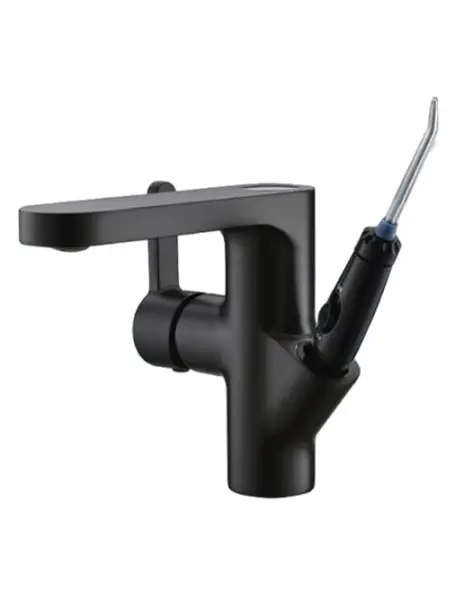 Смеситель для раковины с ирригатором Optimal, цвет черный, 10188В