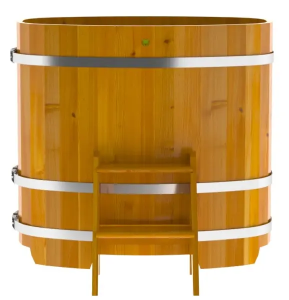 Купель овальная BentWood деревянная 0,76 x 1,16 h=1,1 (лиственница натуральная)