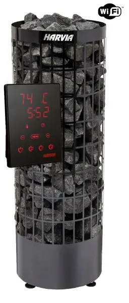 Электрическая печь Harvia Cilindro PC70XE Black Steel, с выносным пультом CX001WiFi в интернет-магазине WellMart24.com