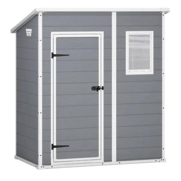 Сарай пластиковый Keter Manor Pent 6x4' ft, серый