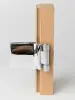 Дверь DoorWood Графит матовый для бани, 700 х 1900 мм, без порога, стекло серое матовое, коробка ольxа