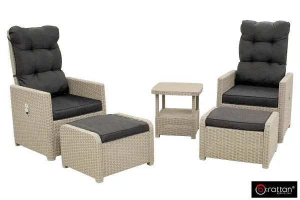 Кресла пластиковые B:Rattan Manchester Otto set 2, grey