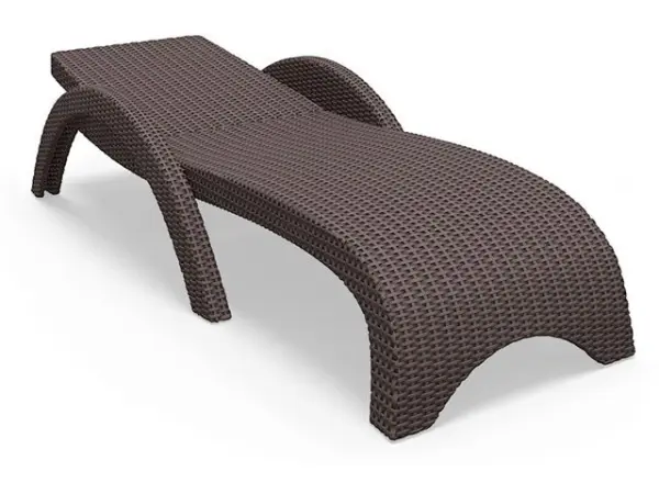 Пластиковое кресло шезлонг Siesta GS 1009, brown коричневыйЮ 187 x 73 x 44 см