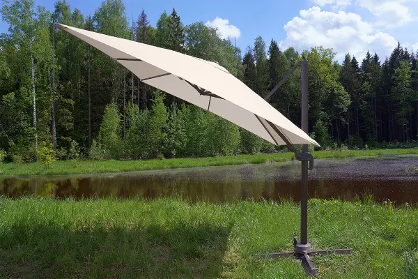 Зонт для кафе Сицилия, 3,0x3,0м, белый