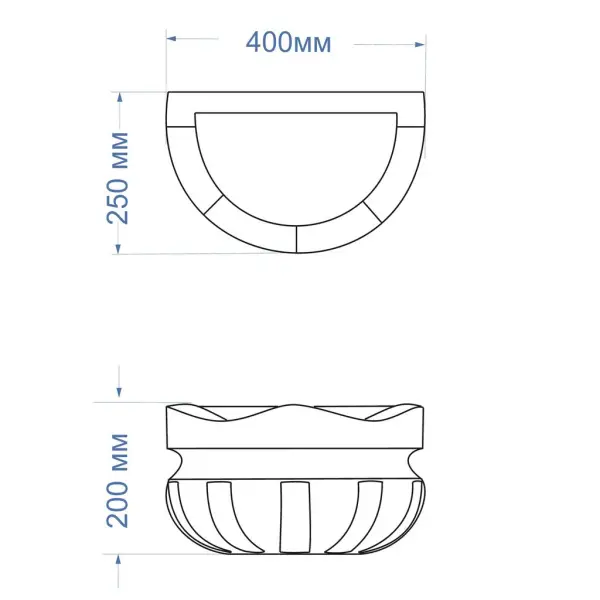 Курна мраморная КМ61 (400х250х200) вес 20 кг