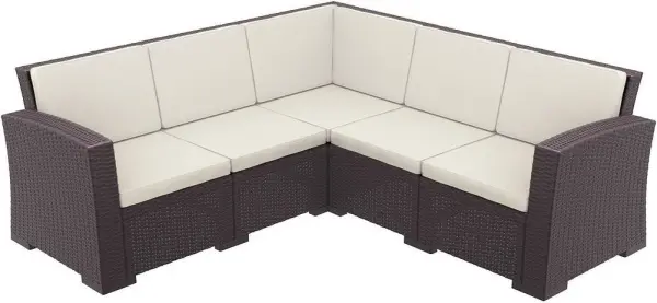 Диван садовый пластиковый Siesta Monaco Lounge Corner, brown