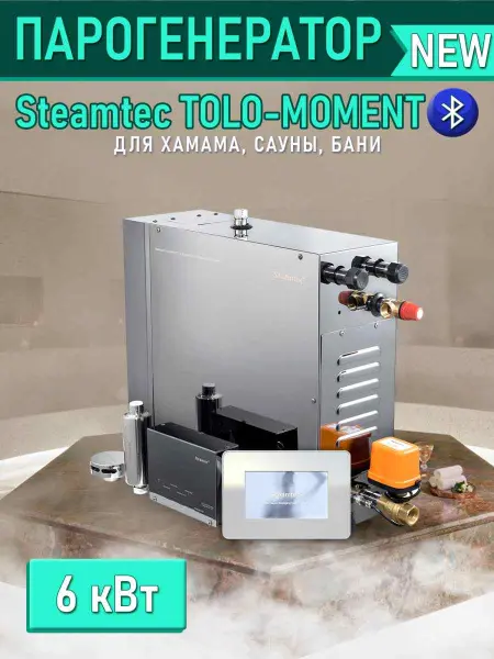 Парогенератор Steamtec MOMENT-60 для хамама с пультом управления