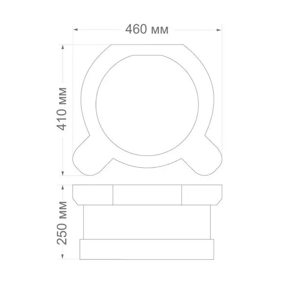 Курна мраморная КМ30 (460х410х250) вес 48 кг