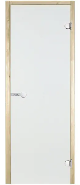 Стеклянная дверь для сауны Harvia D71904M, 690 х 1890 мм, без порога, прозрачная, коробка сосна