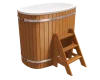 Купель композитная овальная PolarSpa K79D 0,79Х1,25 H=1,1 (дуб натуральный)