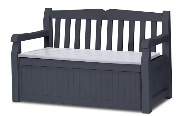 Скамья-сундук Keter Eden garden bench, graphite 265L