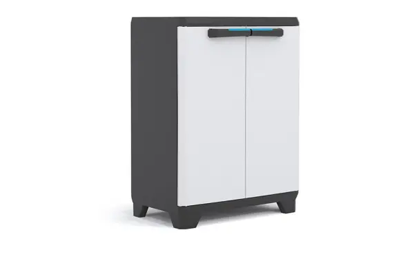 Пластиковый шкаф Keter Linear Base Cabinet, black-grey, 9725000-0616-13